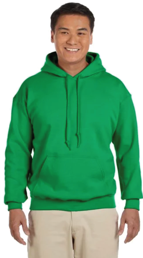 Adult Green Hoodie, Unisex