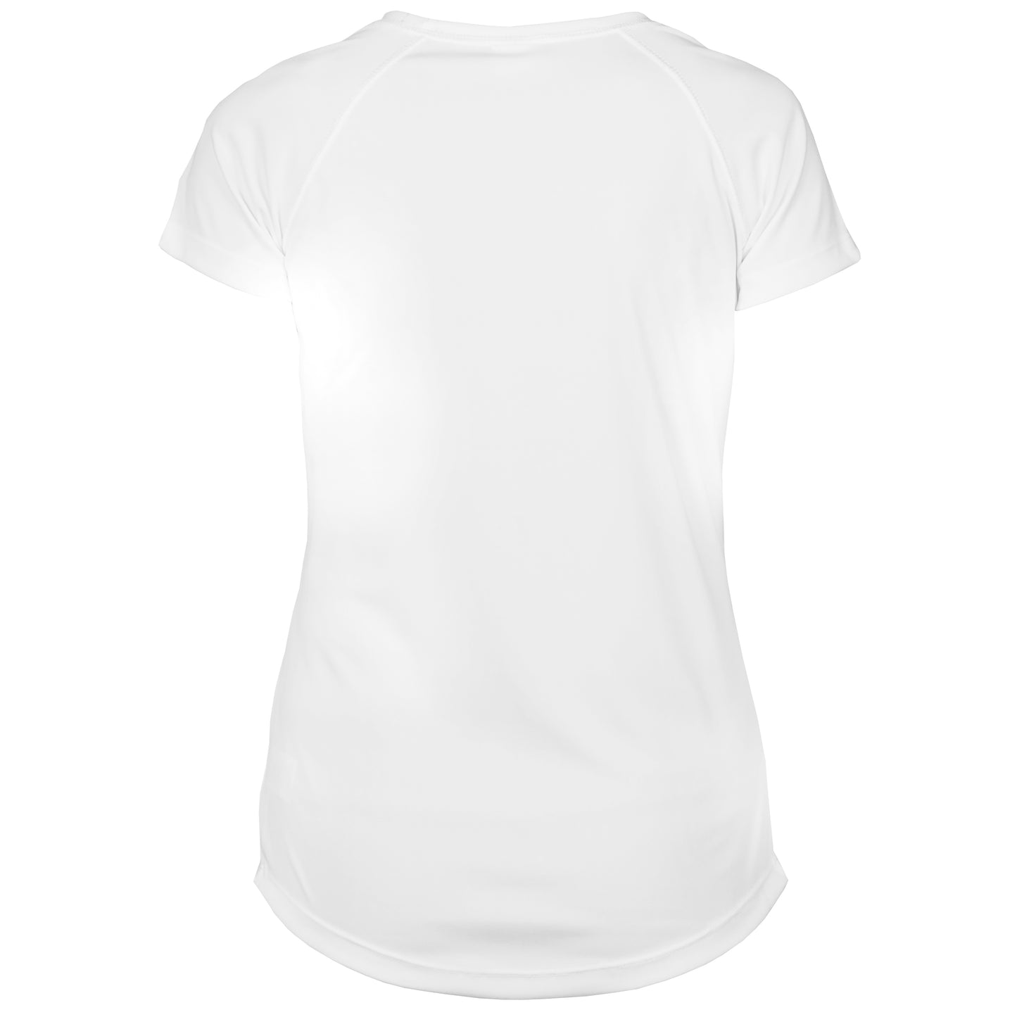 Lady's Short Sleeve Running Shirt, White or Pearl Grey