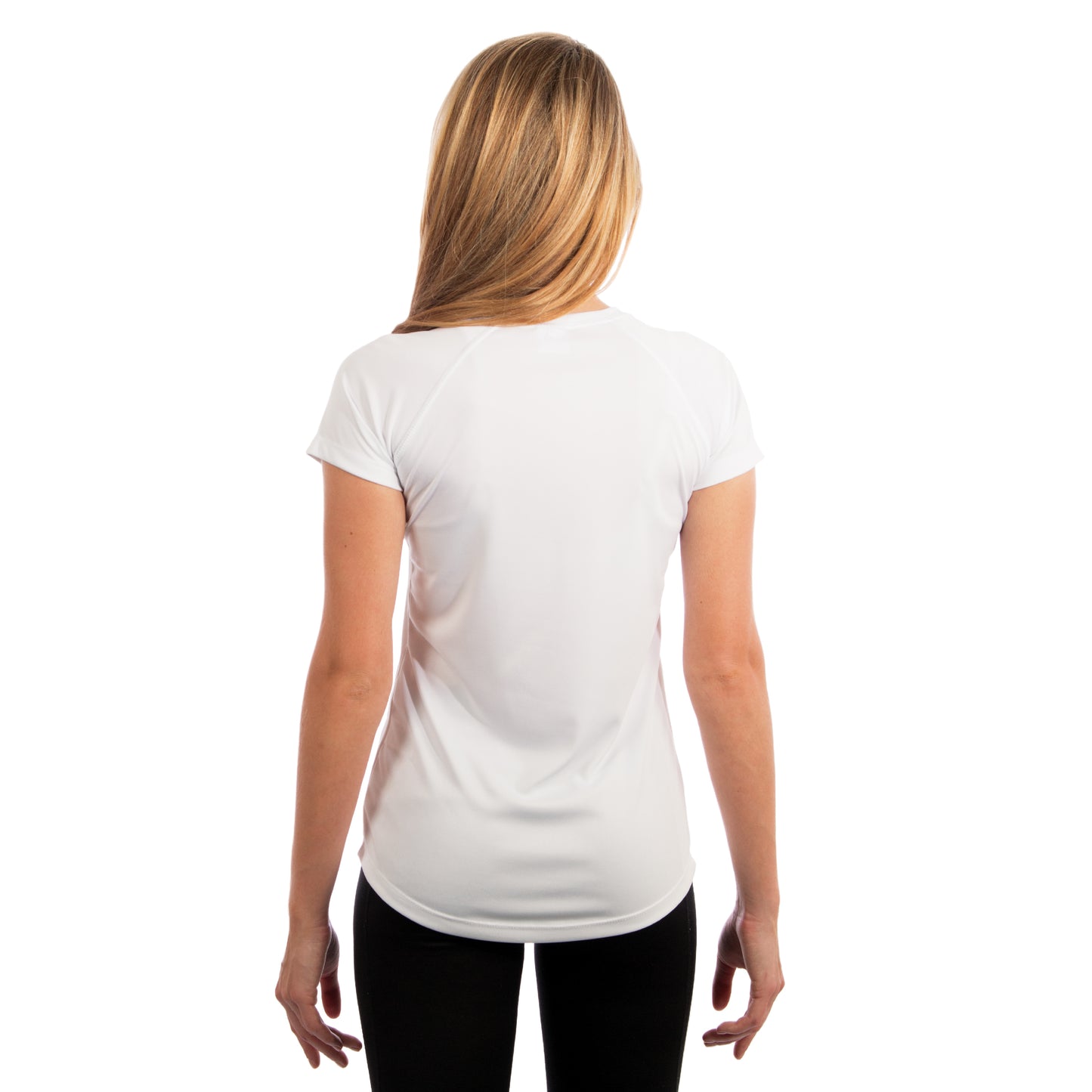 Lady's Blueberry Hill Short Sleeve Running Shirt, White
