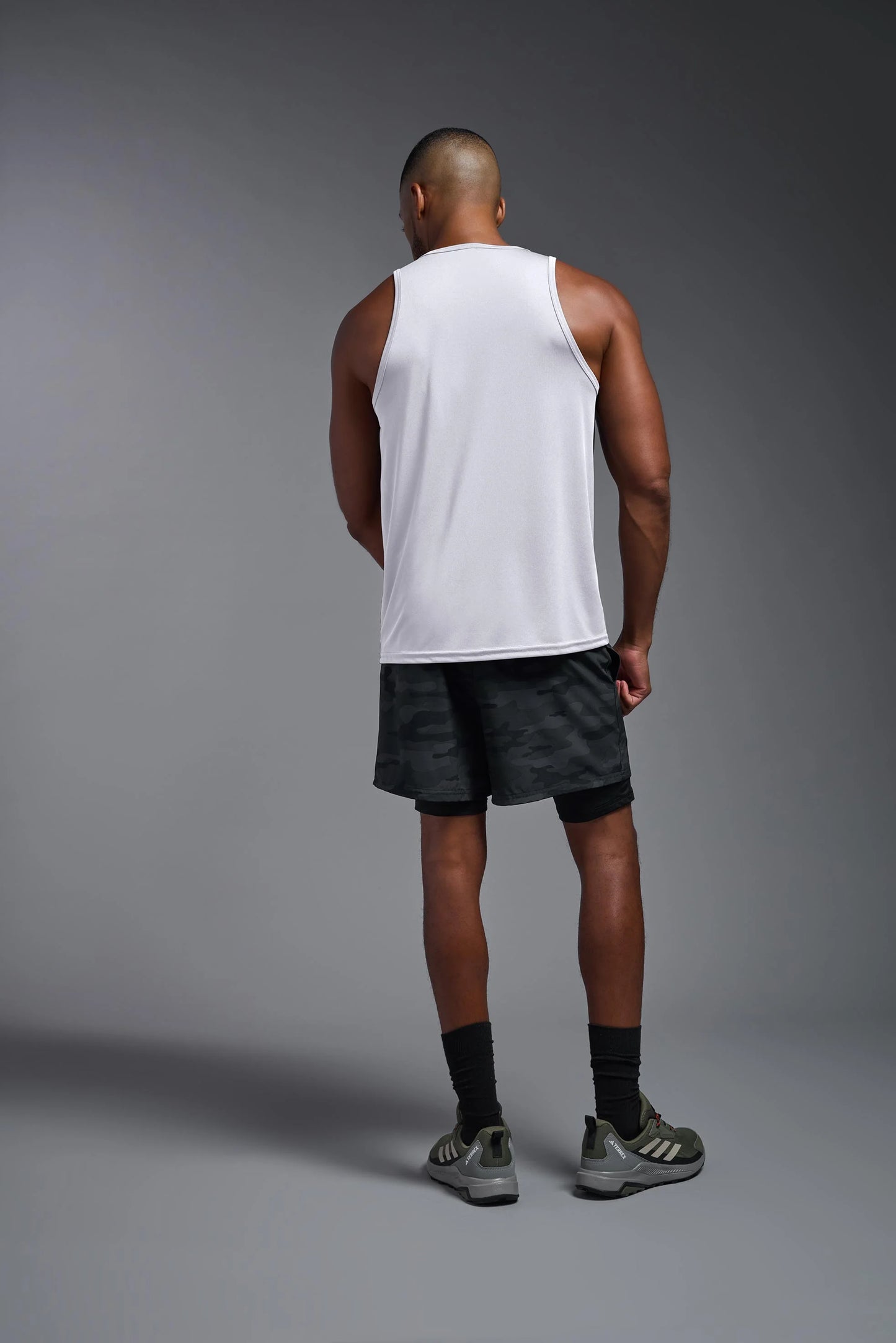 Men's Blueberry Hill Running Tank Top, White