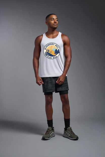 Men's Blueberry Hill Running Tank Top, White