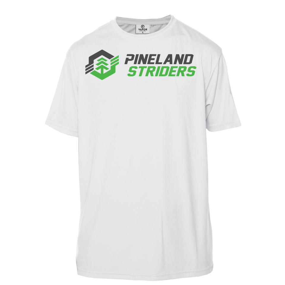 Men's Short Sleeve Running Shirt, White or Pearl Gray