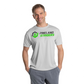 Men's Short Sleeve Running Shirt, White or Pearl Gray