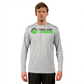 Men's Long Sleeve Running Shirt, White or Pearl Grey