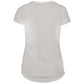 Lady's Short Sleeve Running Shirt, White or Pearl Grey
