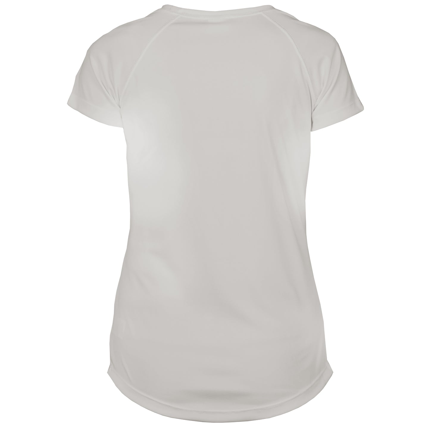 Lady's Short Sleeve Running Shirt, White or Pearl Grey