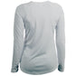 Lady's Long Sleeve Running Shirt, White or Pearl Grey